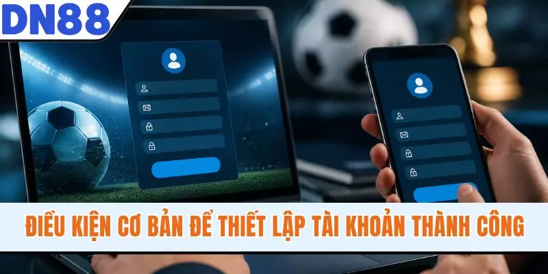Điều kiện cơ bản để thiết lập tài khoản thành công