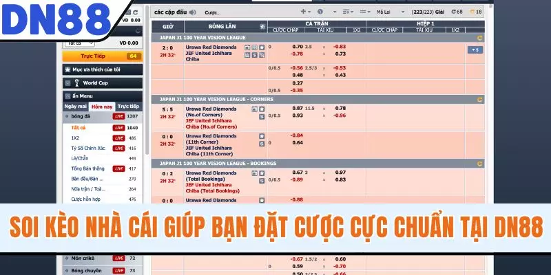 Soi Kèo Nhà Cái Giúp Bạn Đặt Cược Cực Chuẩn Tại DN88